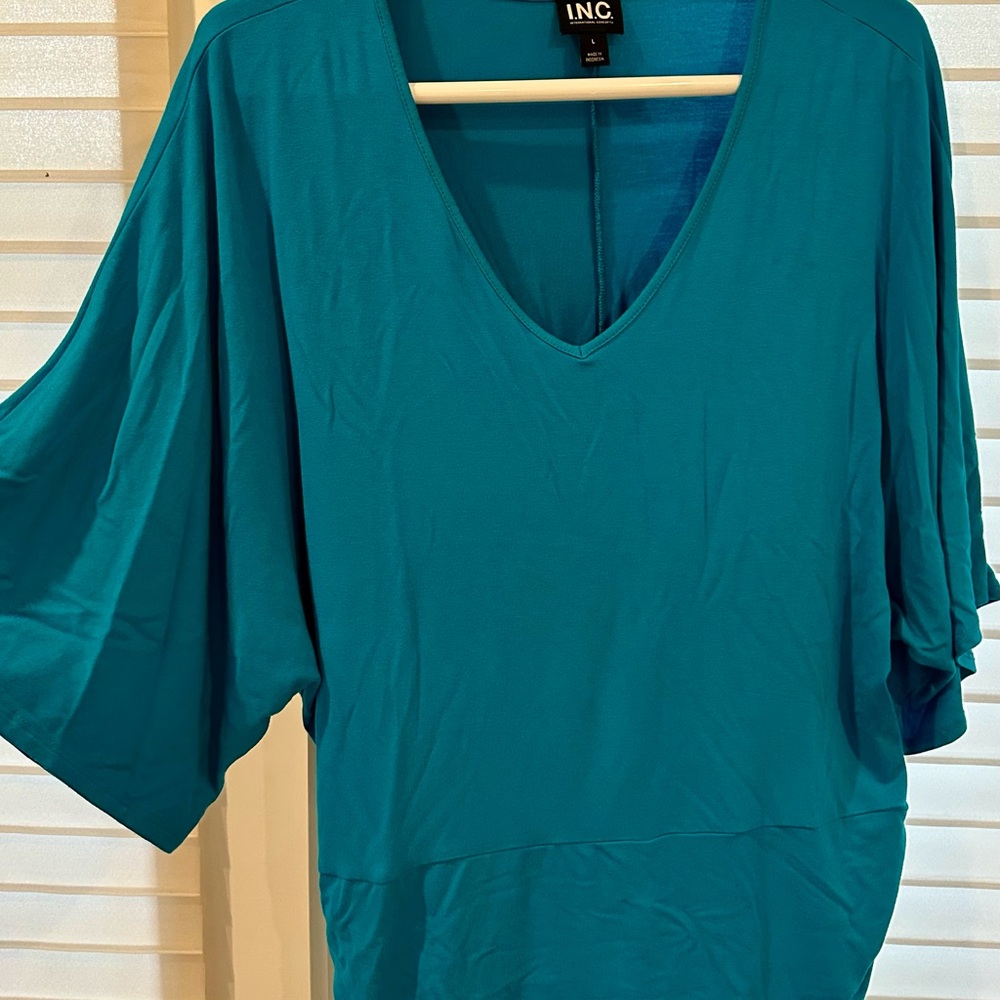 INC International Concepts Women's Teal Top